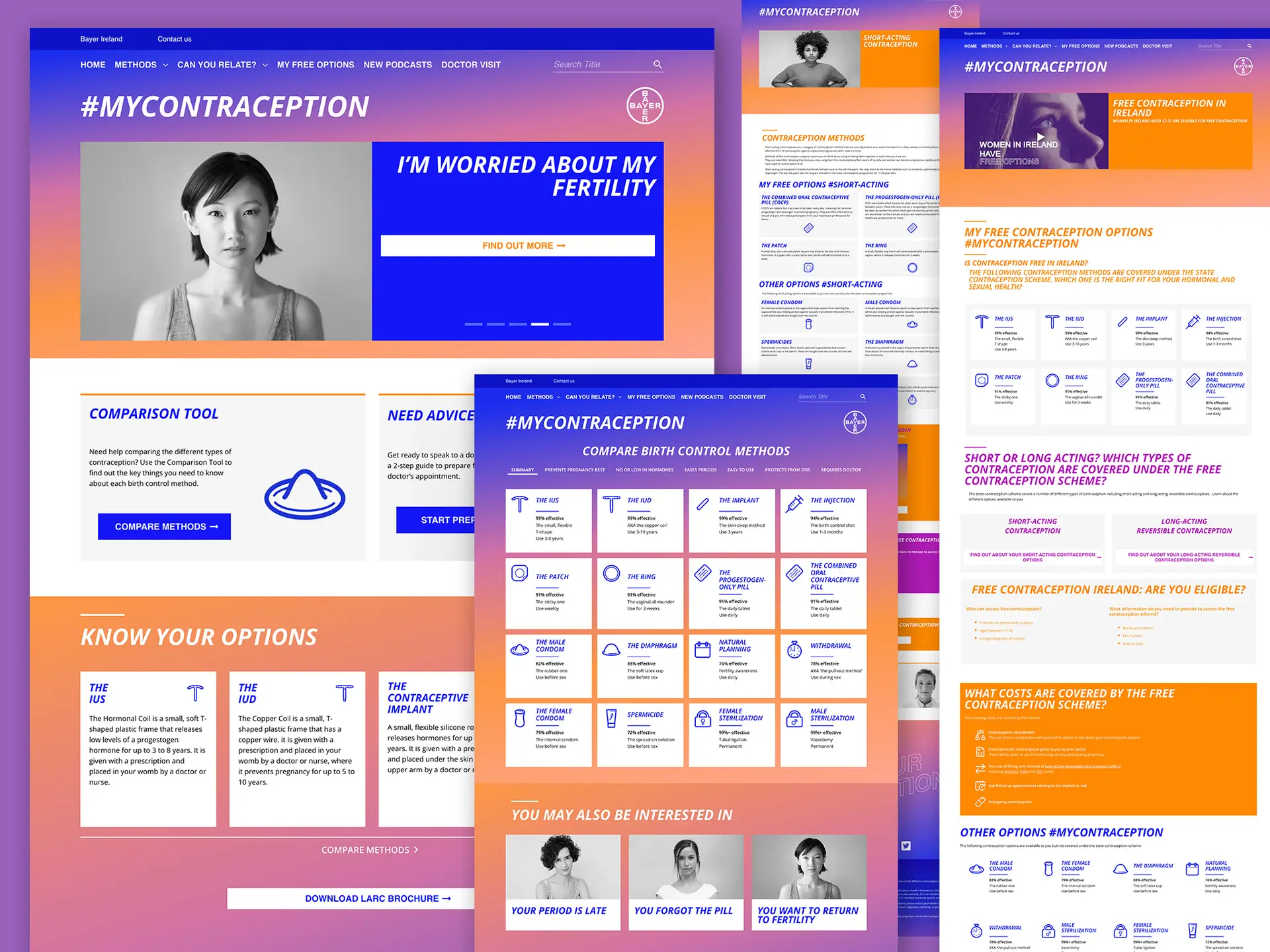 Bayer My Contraception Website Programming