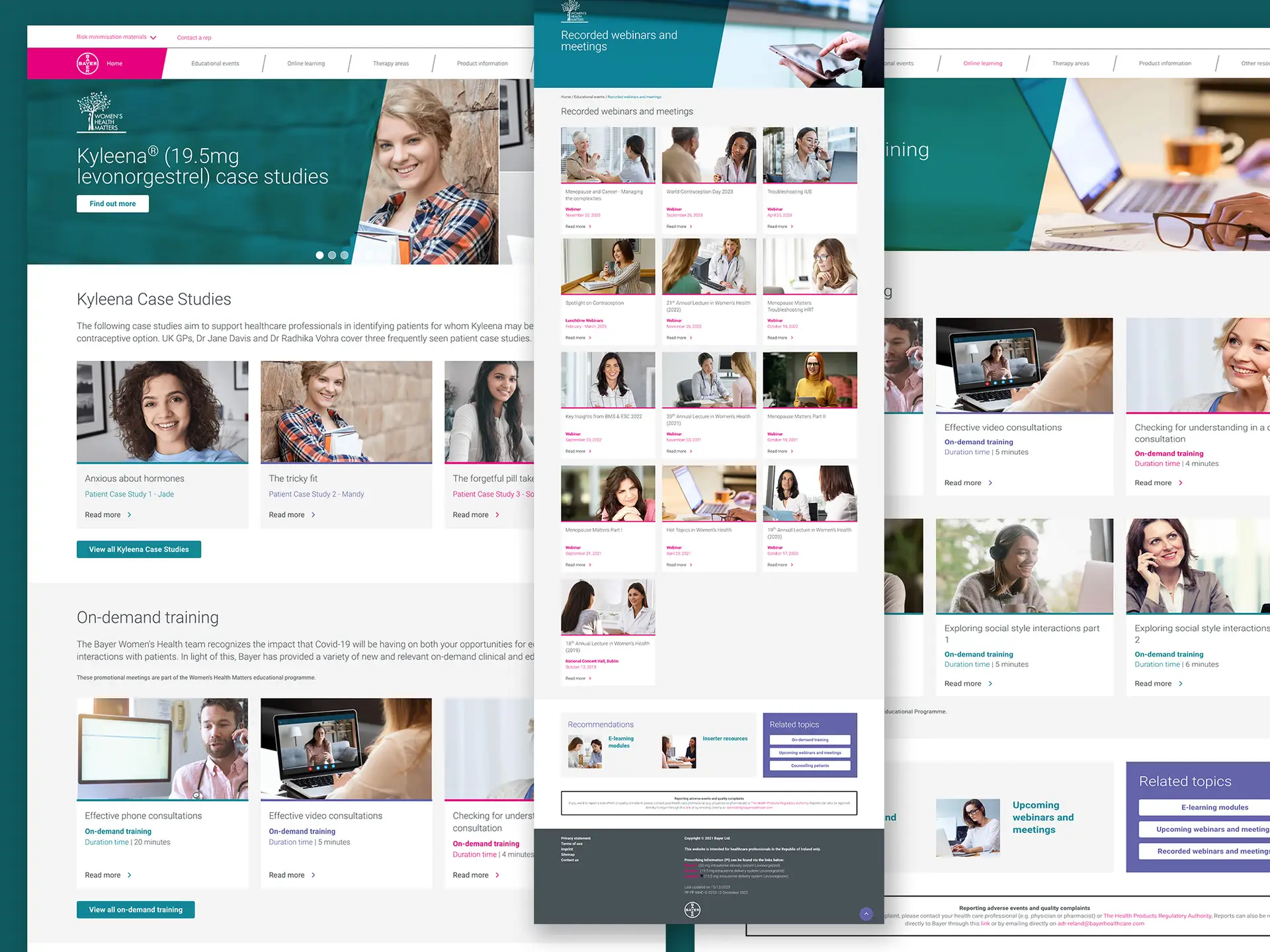 Bayer Womans Healthcare Website Programming